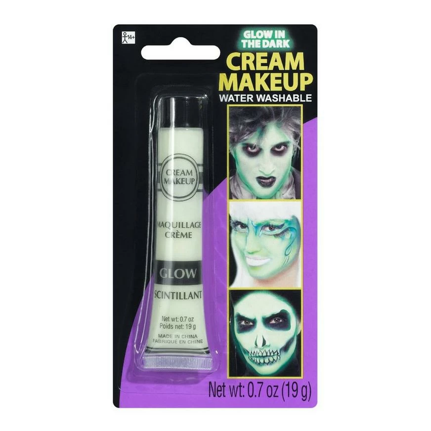 Cream Glow In The Dark Makeup 0.7oz 3 Cream Glow In The Dark Makeup 0.7oz