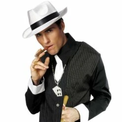 White Gangster Hat -Cosplay Store 2024 278750 01