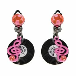 50s Rock N Roll Record Earrings