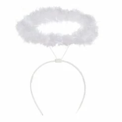 White Marabou Halo