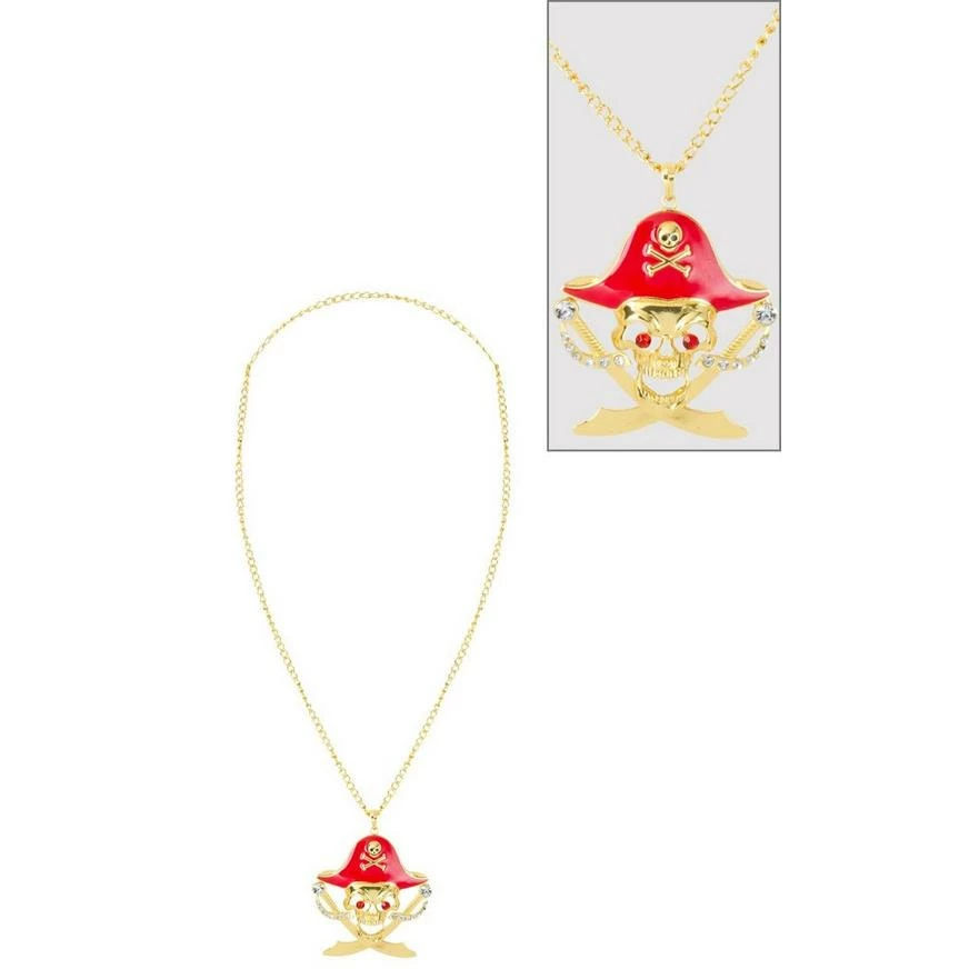 Pirate Skull Necklace 3 Pirate Skull Necklace