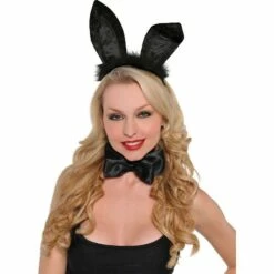 Black Marabou Bunny Ears -Cosplay Store 2024 447486 01