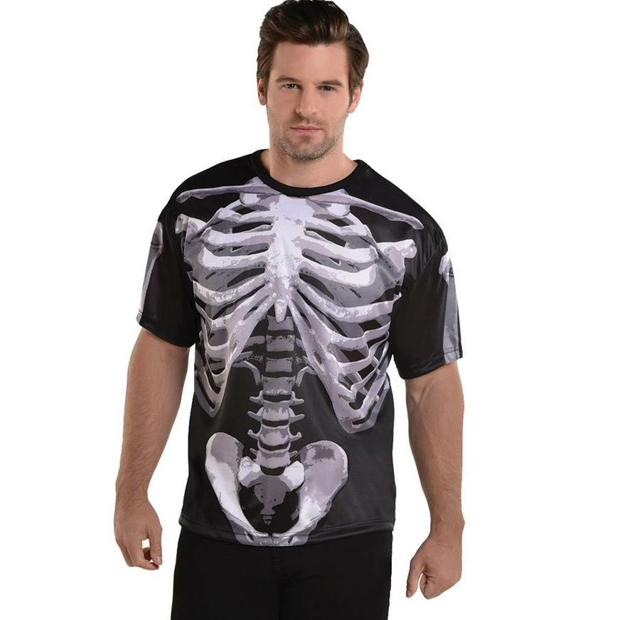 Adult Black & Bone T-Shirt - Skeleton 3 Adult Black & Bone T-Shirt - Skeleton