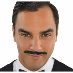 Roaring '20s Black Pencil Moustache