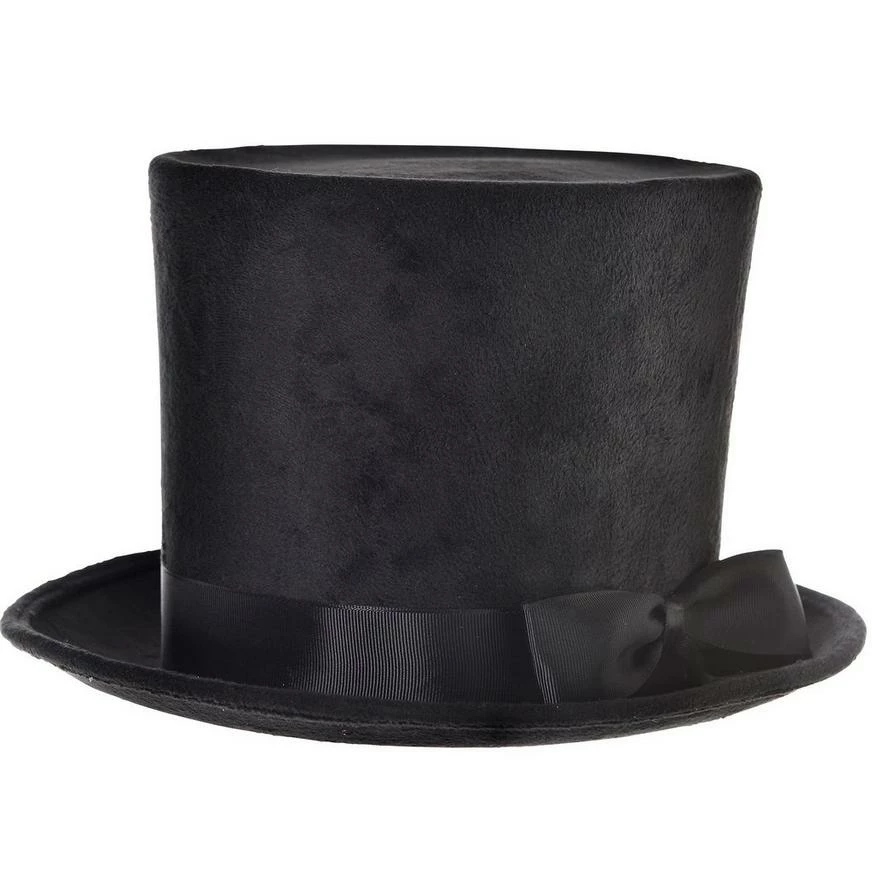 Victorian Black Top Hat Deluxe 3 Victorian Black Top Hat Deluxe
