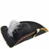 Black Pirate Captain Hat