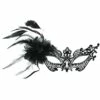 Black Filigree Feather Masquerade Mask 2 Black Filigree Feather Masquerade Mask -Cosplay Store 2024 627925