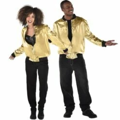 Gold Hip Hop Track Jacket