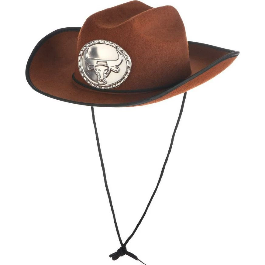 Child Brown Cowboy Hat 4 Child Brown Cowboy Hat - Image 2