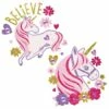 AMSCAN Magical Unicorn Body Jewelry 2ct