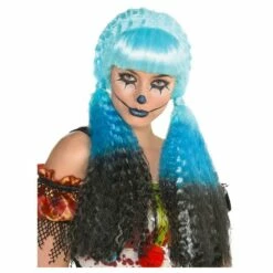 AMSCAN Black & Blue Clown Wig