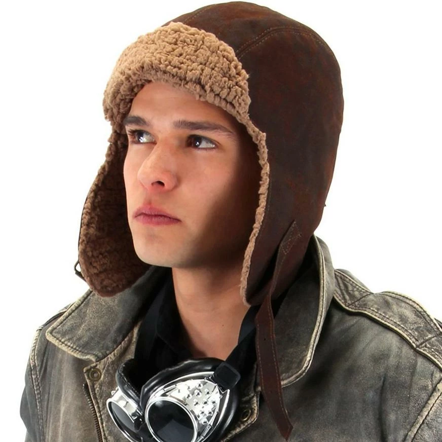 Adult Lined Aviator Hat 4 Adult Lined Aviator Hat - Image 2