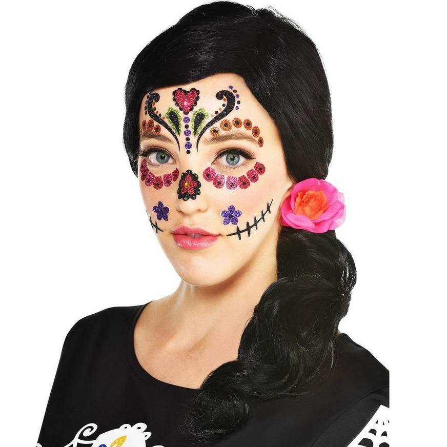 Traditional Day Of The Dead Wig 3 Traditional Day Of The Dead Wig