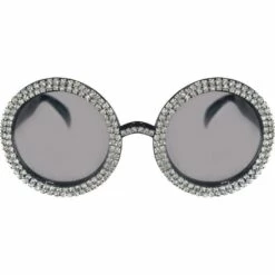 70s Oversized Crystal Sunglasses