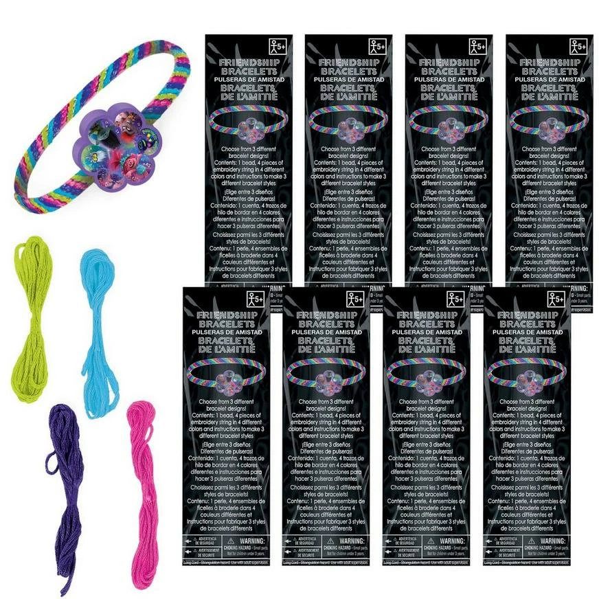 Trolls World Tour Friendship Bracelet Kits 8ct 3 Trolls World Tour Friendship Bracelet Kits 8ct