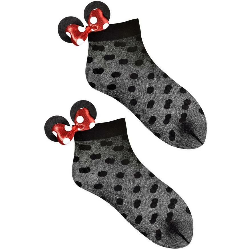 Child Minnie Mouse Ankle Socks 3 Child Minnie Mouse Ankle Socks