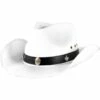 White Satin Cowboy Hat -Cosplay Store 2024 890258