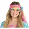 Multicolor Tie Dye Hippie Peace Sign Glasses -Cosplay Store 2024 890418