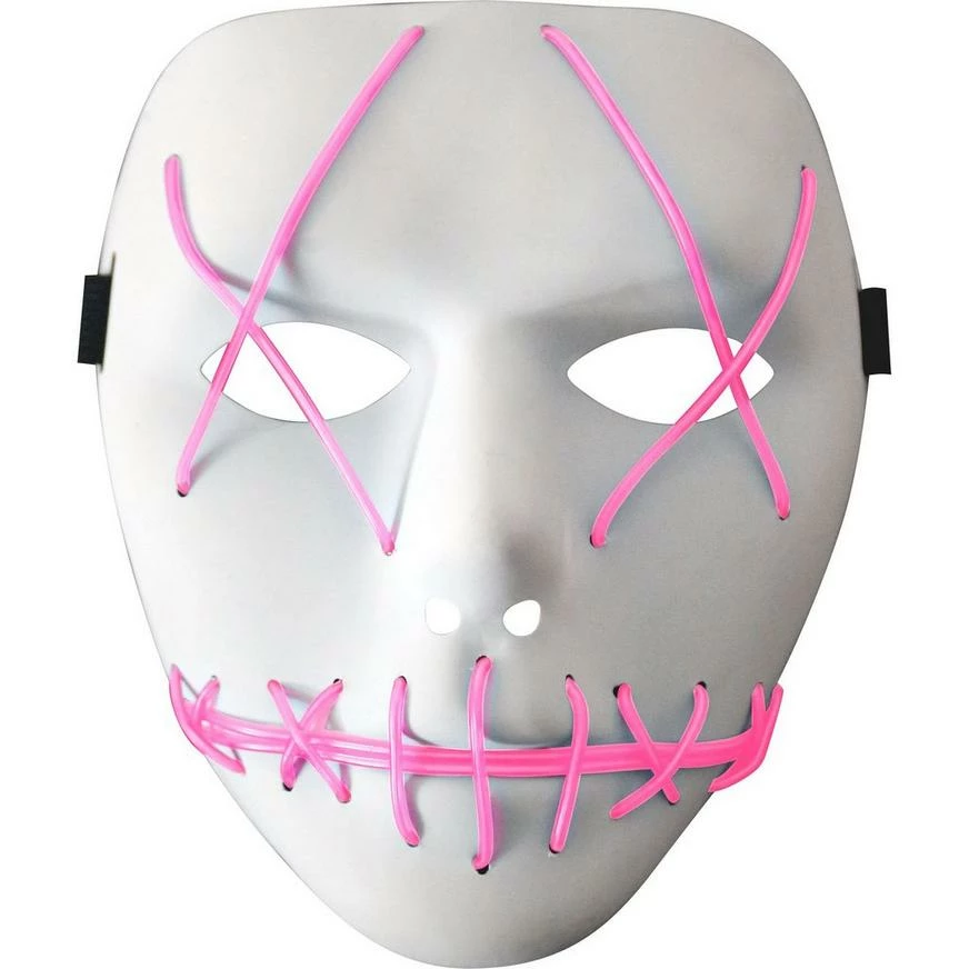 Light-Up Pink Stitch Face Mask 3 Light-Up Pink Stitch Face Mask