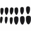 Black Velvet Nails, 12ct -Cosplay Store 2024 898988