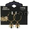 Black & Gold Spooky Spiders Halloween Earring Set, 3ct -Cosplay Store 2024 900706