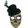 Day Of The Dead Top Hat Face Mask 1 Day Of The Dead Top Hat Face Mask -Cosplay Store 2024 905849