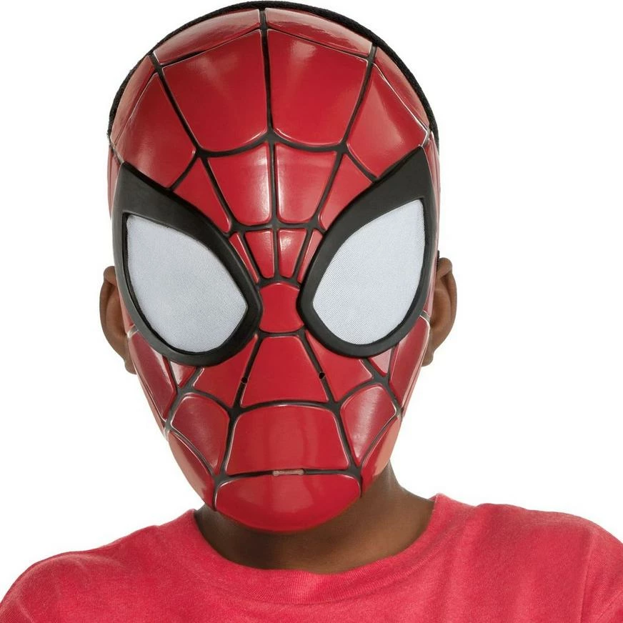 AMSCAN Spider-Man Molded Plastic Mask For Kids 3 AMSCAN Spider-Man Molded Plastic Mask For Kids
