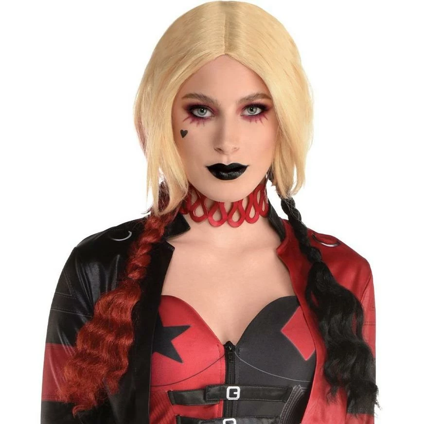 AMSCAN Red & Black Pigtails Harley Quinn Wig - Suicide Squad 2 3 AMSCAN Red & Black Pigtails Harley Quinn Wig - Suicide Squad 2