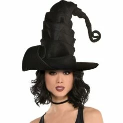 New Release 17 AMSCAN Black Crooked Witch Hat