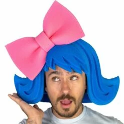 Blue Hair Foam Party Hat For Adults -Cosplay Store 2024 927281 02