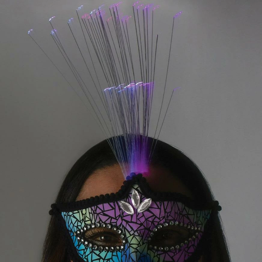 Adult Reflective Light-Up Masquerade Mask 4 Adult Reflective Light-Up Masquerade Mask - Image 2