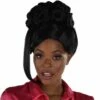 AMSCAN Black Beehive Updo Hairpiece With Clip-In Side Bangs -Cosplay Store 2024 942147