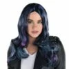 AMSCAN Navy Blue, Purple & Turquoise Oil Slick Curly Wig, 20in -Cosplay Store 2024 942156