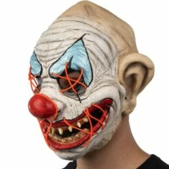Adult Light-Up Creepy Clown Latex Mask 9 Adult Light-Up Creepy Clown Latex Mask -Cosplay Store 2024 942621 02