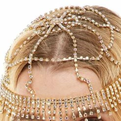 Adult Rhinestone Flapper Head Cap -Cosplay Store 2024 942763 02