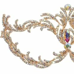 Adult Rose Gold Filigree Cat Eye Metal Mask -Cosplay Store 2024 942821 02