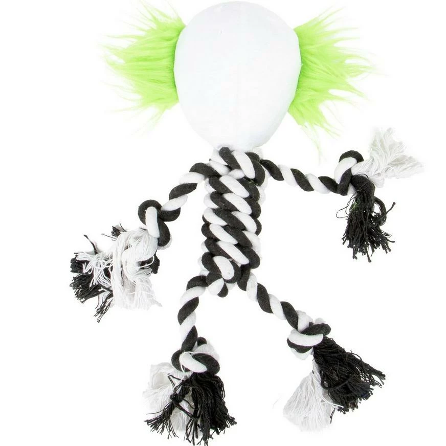 Black & White Joker Rope Dog Toy 4 Black & White Joker Rope Dog Toy - Image 2