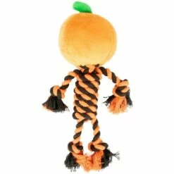 Orange & Black Pumpkin Rope Dog Toy 5 Orange & Black Pumpkin Rope Dog Toy -Cosplay Store 2024 943218