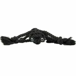 Black Spider Rope Toy, 14in X 13in – Halloween