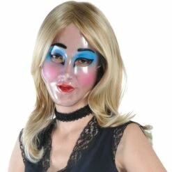 Transparent Disguise Mask, 1ct - Doll Eyes, Grin, Makeup Or Mustache 8 Transparent Disguise Mask, 1ct - Doll Eyes, Grin, Makeup Or Mustache -Cosplay Store 2024 9991 02
