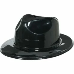 Black Plastic Fedora