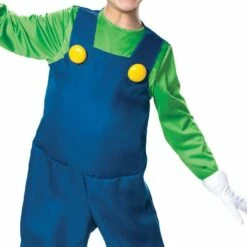 Boys Luigi Costume Deluxe - Super Mario Brothers -Cosplay Store 2024 P321727 02