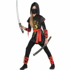 New Release 1 Girls Dragon Ninja Costume