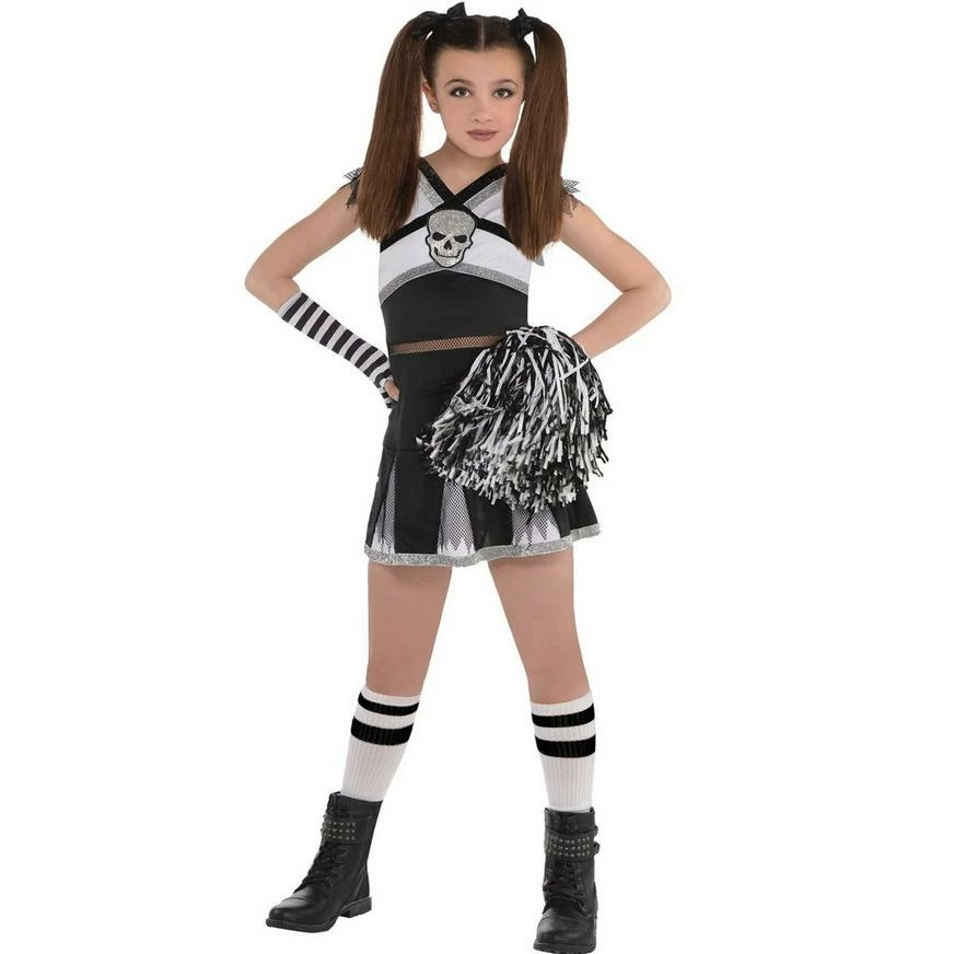 Girls Ra Ra Rebel Cheerleader Costume 3 Girls Ra Ra Rebel Cheerleader Costume