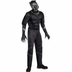 Adult Black Panther Muscle Costume - Black Panther