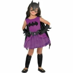 Toddler Girls Purple Batgirl Costume - Batman