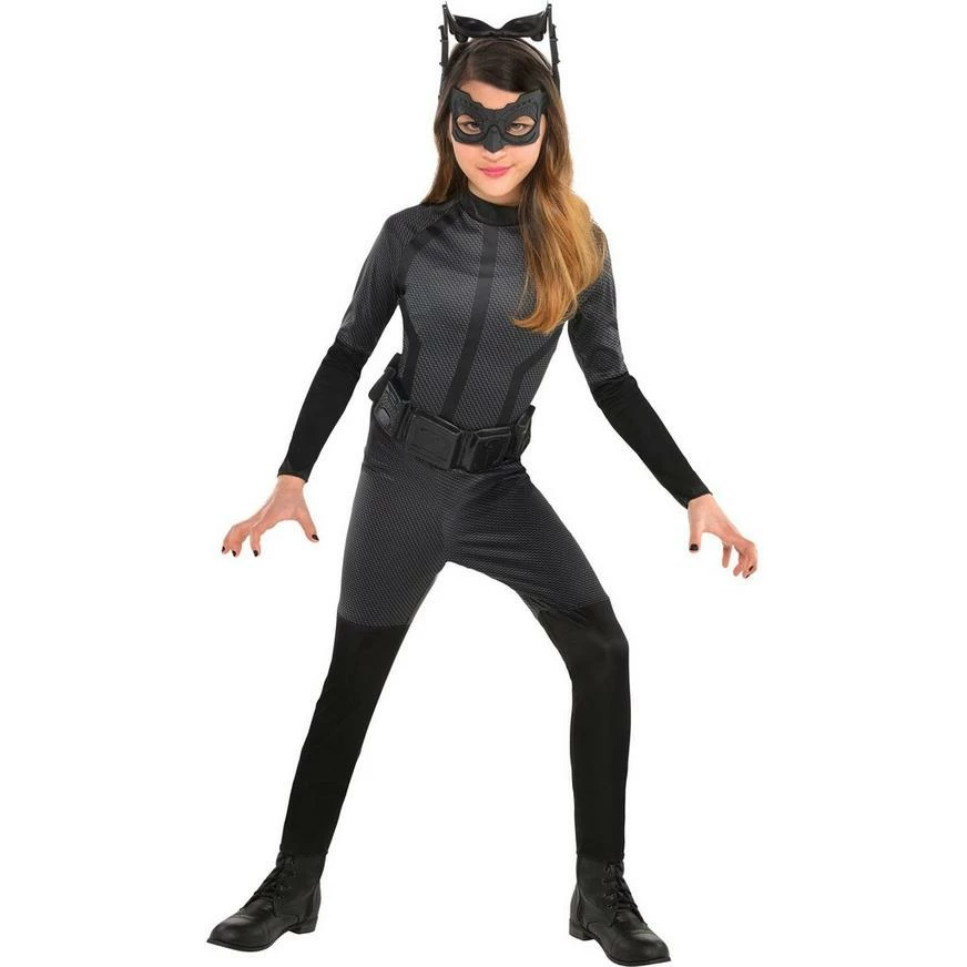 Kids' Black Catwoman Deluxe Costume - Batman: The Dark Knight Rises 3 Kids' Black Catwoman Deluxe Costume - Batman: The Dark Knight Rises
