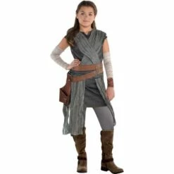 Girls Rey Costume - Star Wars 8 The Last Jedi