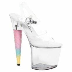Womens Unicorn Heel Platform Sandals