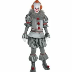 AMSCAN Adult Tattered Pennywise Deluxe Costume - It Chapter Two